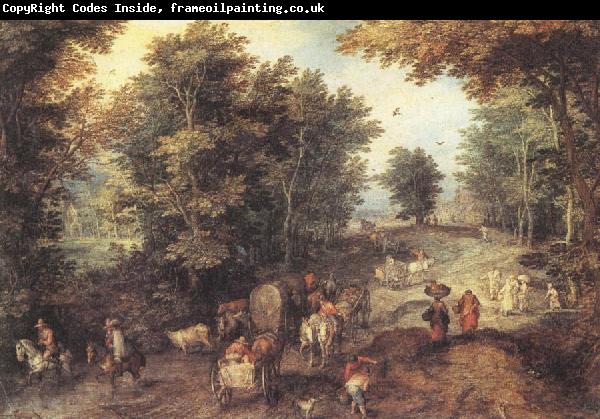 Jan Brueghel The Elder Landscape with a Ford